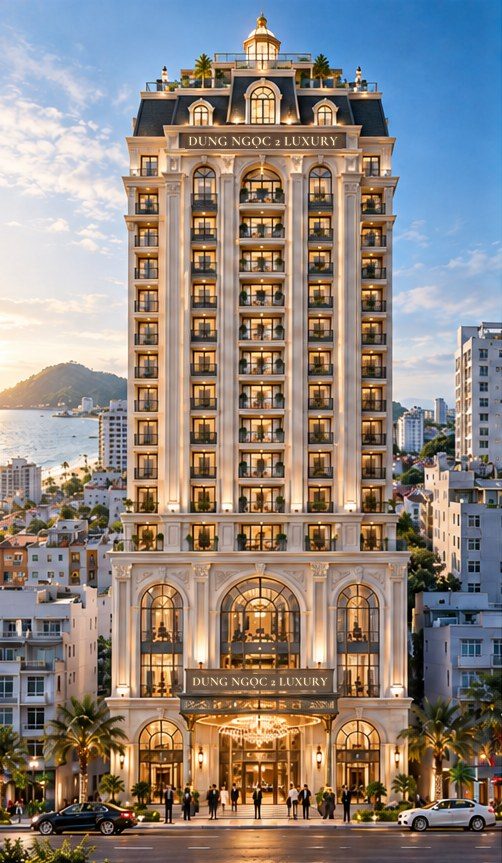 Phối cảnh Dung Ngọc 2 Luxury nhìn từ trên cao